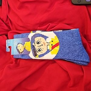 Coraline Men's Crew Socks, 8-12 Shoe Size, NWT